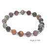 Bracciale elastico con perle di agata muschiata