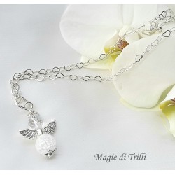 Collana angelo bianco - Idea regalo Prima Comunione -Cresima