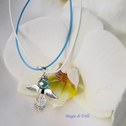 Collana angelo azzurro - Idea regalo Prima Comunione - Cresima