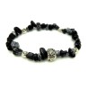Bracciale elastico con chips di ossidiana