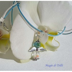 Collana angelo azzurro - Idea regalo Prima Comunione - Cresima
