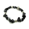 Bracciale elastico con chips di ossidiana