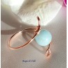 Anello donna handemade rame e pietra amazzonite