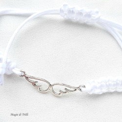 Braccialetto ali di angelo - Idea regalo Prima Comunione - Cresima