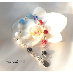 Bracciale argentato con...